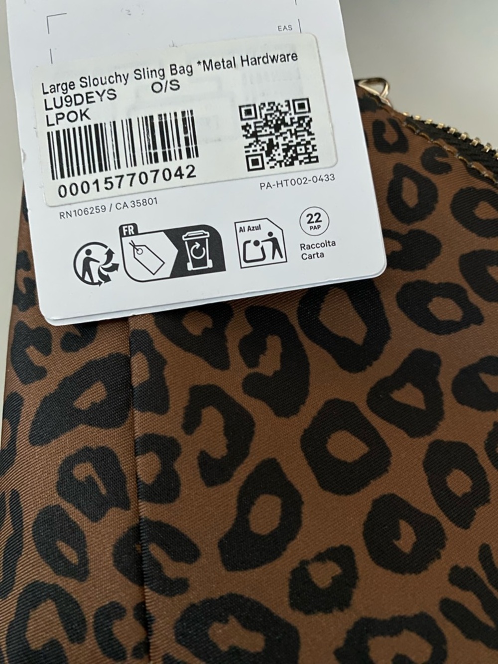 lululemon athletica Brown and Black Leopard Print Hobo Bag - Picture 7 of 9